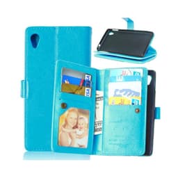 Dobbeltflip Flexi 9-kort Sony Xperia M4 Aqua (E2303)  - Lyse blå
