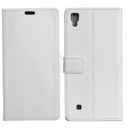 Lommebokdeksel 2-kort LG X Power (K220)  - Hvit