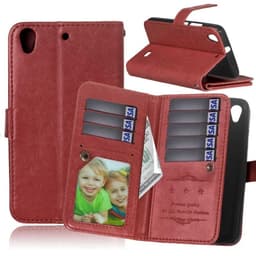 Dobbeltflip Flexi 9-kort Huawei Ascend G620S  - brun