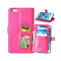 Lompakkotelo Flexi 9-kortti Apple iPhone 6 / 6S Plus  - pinkki