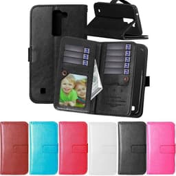 Dubbelflip Flexi 9-kort LG K7 (K332)  - Rosa