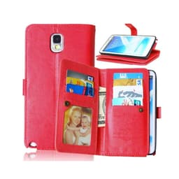 Dobbeltflip Flexi 9-kort Samsung Galaxy Note 3 (SM-N9005)  - RØD