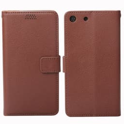 Lommebokdeksel 2-kort Sony Xperia M5 (E5663)  - brun