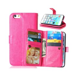 Lompakkotelo Flexi 9-kortti Apple iPhone 6, 6S  - pinkki
