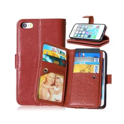 Dobbeltflip Flexi 9-kort Apple iPhone 5, 5S, 5SE  - brun
