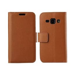 Lommebokdeksel 2-kort Samsung Galaxy J7 2015 (SM-J700F)  - brun