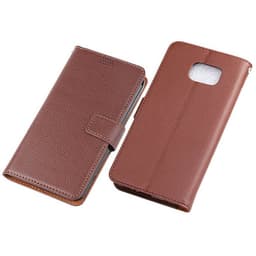 Wallet cover 3-kort Samsung Galaxy S6 Edge Plus (SM-G928F)  - brun