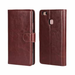 MOVE lompakkokotelo 2i1 Huawei P9 Lite (VNS-L31)  - Tummanruskea