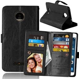 Dobbelt Flip Flexi 9-kort Motorola Moto Z (XT1650)  - sort