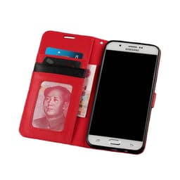 Lompakkokotelo 3-kortti Samsung Galaxy A8 2015 (SM-A800F)  - punainen