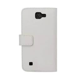 Lommebokdeksel 2-kort LG K4 2016 (K120E)  - Hvit