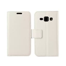 Lommebokdeksel 2-kort Samsung Galaxy J7 2015 (SM-J700F)  - Hvit