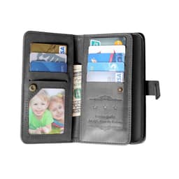 Dobbeltflip Flexi 9-kort Huawei Ascend G7  - Svart