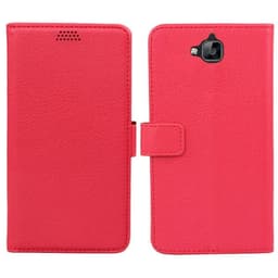 Lommebokdeksel 2-kort Huawei Y6 Pro (TIT-L01)  - RØD