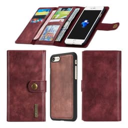 Multi lommebok Tri-Fold 12-kort Apple iPhone 7/8  - RØD