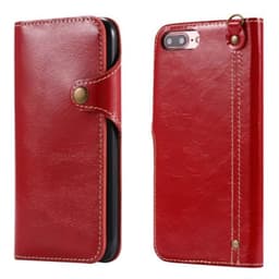 Retro lompakko nahka Apple iPhone 7 Plus / 8 Plus  - punainen