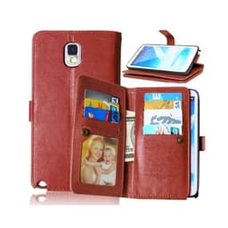 Lompakkotelo Flexi 9-kortti Samsung Galaxy Note 3 (SM-N9005)  - ruskea