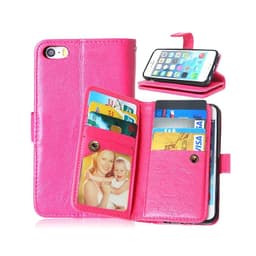 Dobbeltflip Flexi 9-kort Apple iPhone 5, 5S, 5SE  - Rosa
