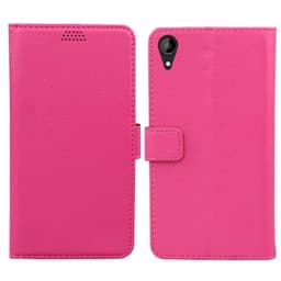 Lompakkokotelo 2-kortti HTC Desire 825  - pinkki