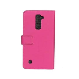 Lommebokdeksel 2-kort LG K8 2016 (K350N)  - Rosa