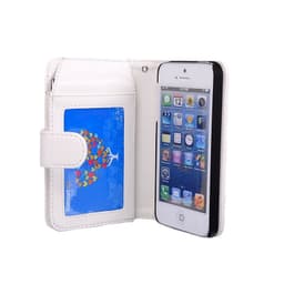 Multi Lommebok 7-kort Apple iPhone 5, 5S, 5SE  - Hvit