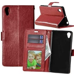 Lommebokdeksel 3-kort Sony Xperia X (F5121)  - brun