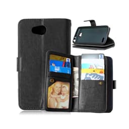 Lompakkotelo Flexi 9-kortti LG L70 / L65 (D280)  - musta