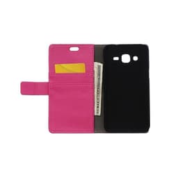 Lompakkokotelo 2-kortti Samsung Galaxy J2 (SM-J200F)  - pinkki