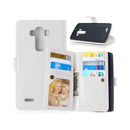 Lompakkotelo Flexi 9-kortti LG G4 (H815)  - valkoinen