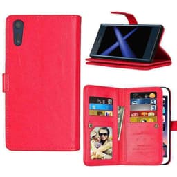 Lompakkotelo Flexi 9-kortti Sony Xperia XZ / XZ (F8331)  - punainen