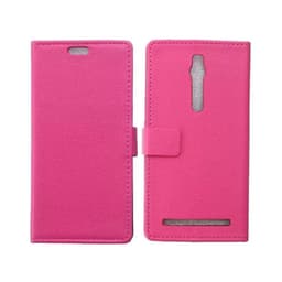 Lompakkokotelo 2-kortti Asus Zenfone 2 (ZE551ML)  - pinkki