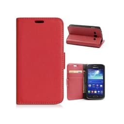 Lommebokdeksel 2-kort Samsung Galaxy Ace 3 ( GT -s7275)  - RØD