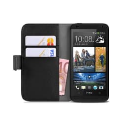 Lommebokdeksel 2-kort HTC Desire 601  - Hvit