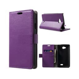 Lommebokdeksel 2-kort LG F60 (D390)  - lilla