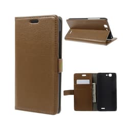 Lommebokdeksel 2-kort Huawei Ascend G7  - brun