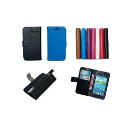 Mobilplånbok 2-kort Samsung Galaxy Core (GT-i8260)  - Vit