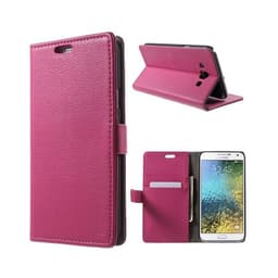 Lommebokdeksel 2-kort Samsung Galaxy E7 (SM-E700)  - Rosa