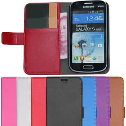 Lommebokdeksel 2-kort Samsung Galaxy Trend ( GT -s7560)  - brun