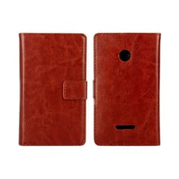 Lompakkokotelo 2-kortti Microsoft Lumia 435 (RM-1070)  - ruskea