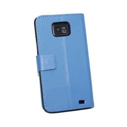Lompakkokotelo 2-kortti Samsung Galaxy S2 ( GT -i9100)  - sininen