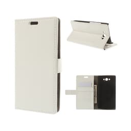 Lommebokdeksel 2-kort Motorola Moto Maxx (XT1225)  - Hvit