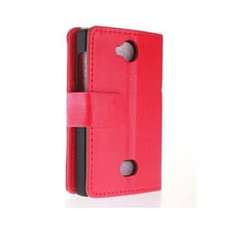 Lommebokdeksel 2-kort Nokia Asha 503  - RØD