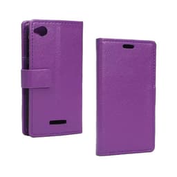 Lompakkokotelo 2-kortti HTC Desire 320  - violetti
