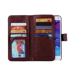 Dobbelt Wallet 2i1 Samsung Galaxy Note 4 (SM-N910F)  - brun