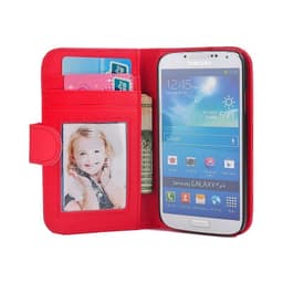 Mobilplånbok 3-kort Samsung Galaxy S4 (GT-i9500)  - Röd