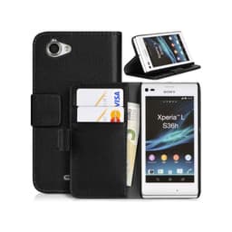 Lommebokdeksel 2-kort Sony Xperia L (c2105)  - Svart