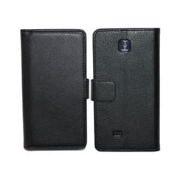 Lompakkokotelo 2-kortti LG Optimus F5 (P875)  - musta