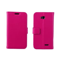 Wallet 2-kort til LG L70 / L65 (D280)  - lyserød