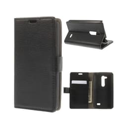Lompakkokotelo 2-kortti LG L Fino (D290N)  - musta