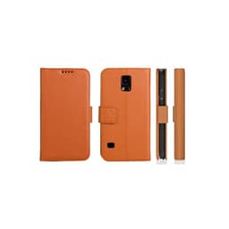 Lompakkokotelo 2-kortti Samsung Galaxy S5 Active (SM-G870F)  - ruskea